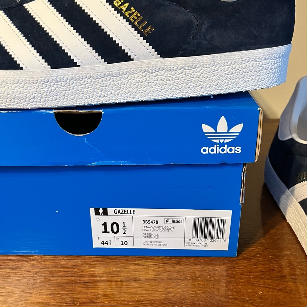 ADIDAS Collegiate Navy Gazelle Shoes - Picture 7 of 9
